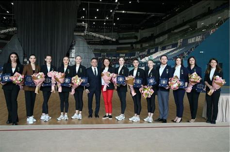 Azerbaijani Gymnasts Awarded With 15th Anniversary Of Defense Industry