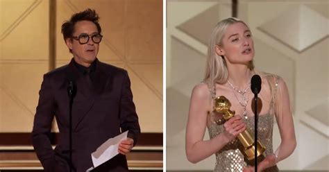 Golden Globes 2024 Full Winners List Live Robert Downey Jr And