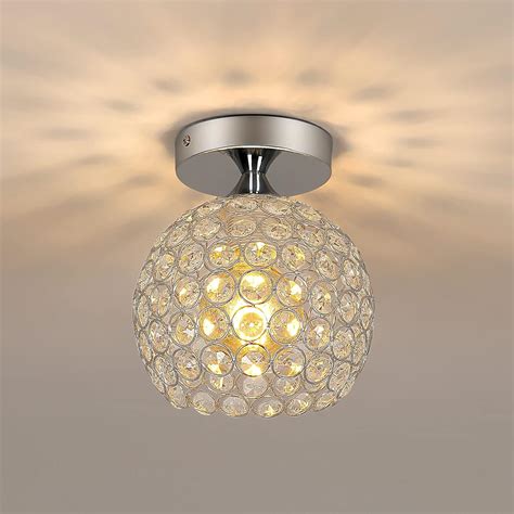 Kiwaezs Plafonnier Led Cristal Suspension Lustre En Cristal Moderne