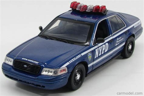 GREENLIGHT 12877 Scala 1 18 FORD USA CROWN VICTORIA NYPD POLICE