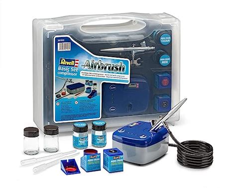 Revell 39199 Airbrush Basic Set Im Praktischen Koffer Mit Spritzpistole