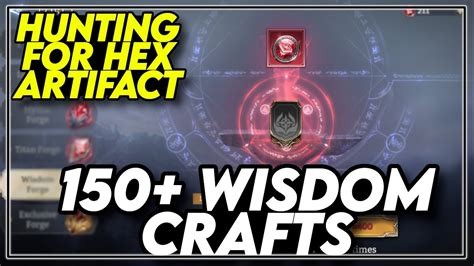 Wisdom Crafts Rates Started Out Great Hunting For Hex Artifact