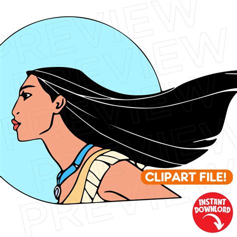 Pocahontas Vector Svg Princess Pocahontas Svg Princess Svg Etsy