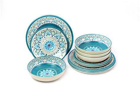 Latitude Vive Mauricio Melamine Dinnerware Set Of 12 And Reviews