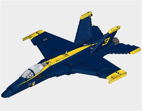 F/A-18E Super Hornet (Blue Angels) DIGITAL INSTRUCTIONS – Plane Bricks