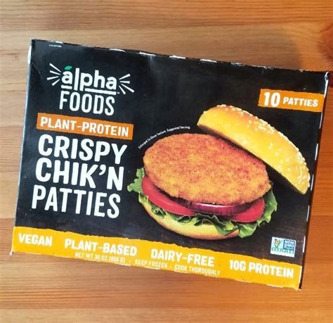 Product Review Alpha Foods Plant Protein Crispy Chikn Patties