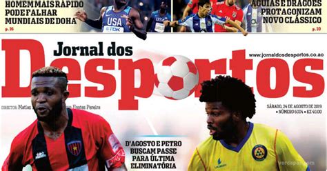 Capa Jornal Dos Desportos De 2019 08 24