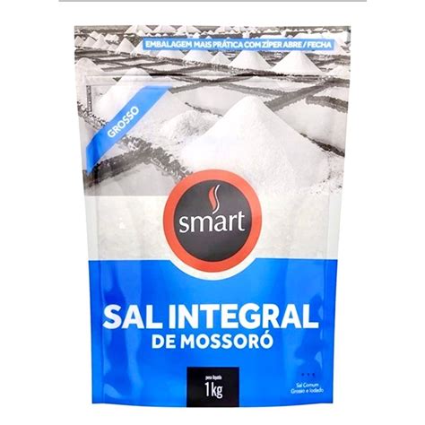 Sal Integral Marinho Grosso De Mossor Smart Kg Shopee Brasil