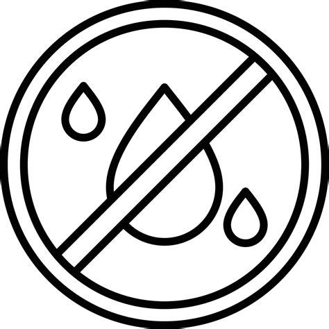 No Liquids Outline Icon 9242223 Vector Art At Vecteezy