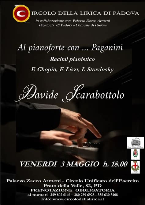 Recital Pianistico Di Davide Scarabottolo Al Pianoforte Con