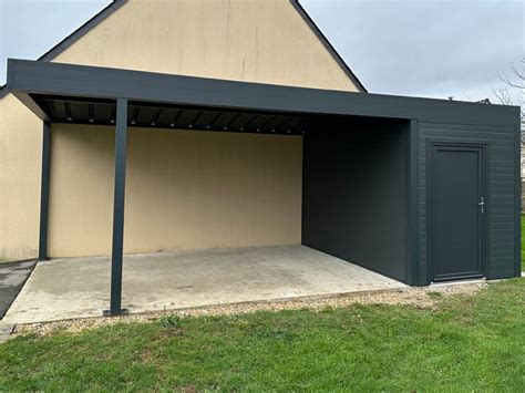 Carport Alu Avec Abri De Jardin Garage Panneaux Sandwich Carport Alu