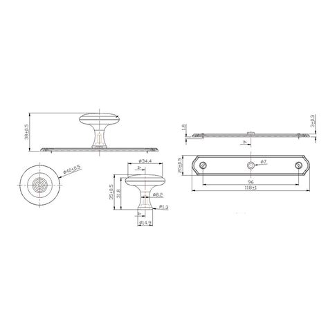 Transitional Metal Wardrobe Knob And Backplate Richelieu Hardware