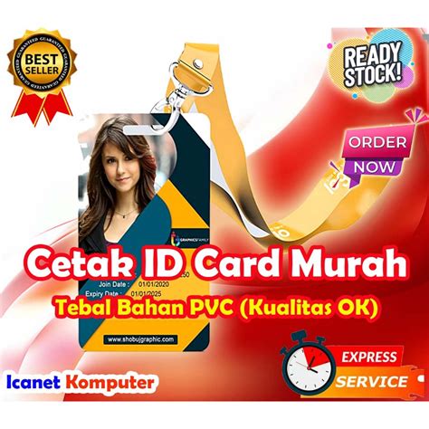 Jual Cetak Id Card Name Tag Kartu Anggota Mahasiswa Pelajar