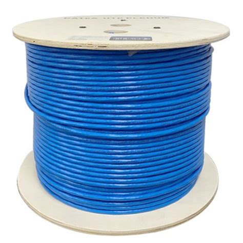 Cat6a Shielded Stp Plenum 1000ft 23awg Solid Bare Copper 750mhz Etl Listed Overall Foil