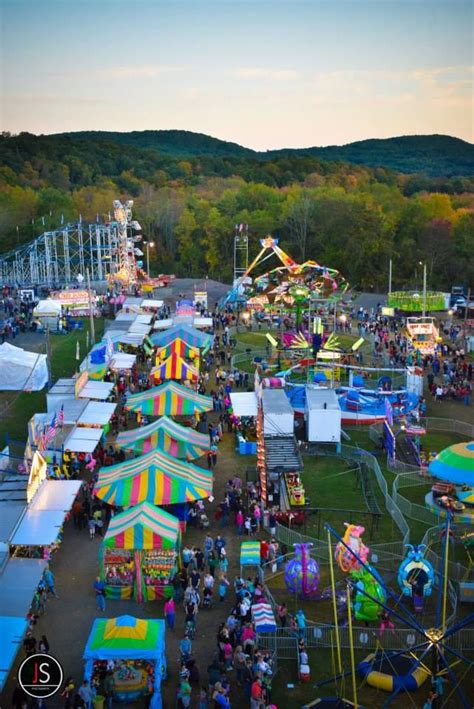 2013 Durham Fair Midway With Lots Of Rides And Carnival Games Fair