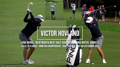 Victor Hovland Golf Swing Long Irons Face On And Dtl Bmw Pga