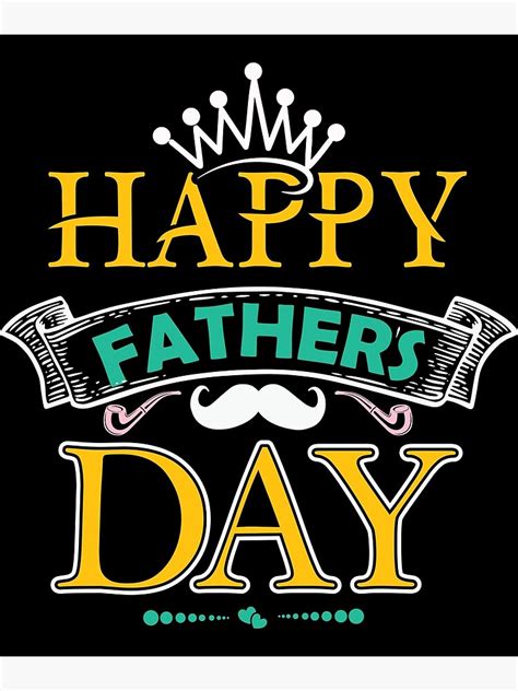 "Happy Father's Day Black Father African American Dad" Poster for Sale ...