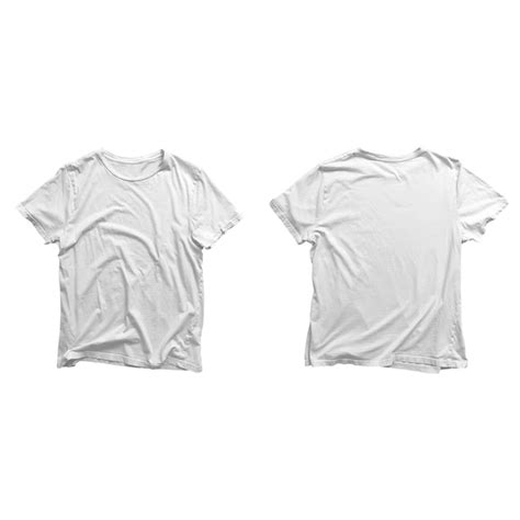 Premium Photo | White t shirt mockup front and back