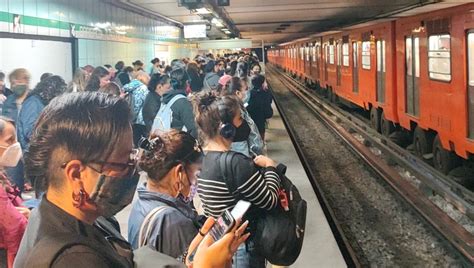 Hay marcha lenta en cuatro líneas del Metro CDMX por lluvias