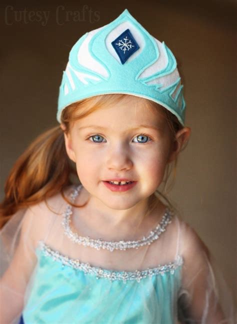 Felt Elsa Crown Template Cutesy Crafts
