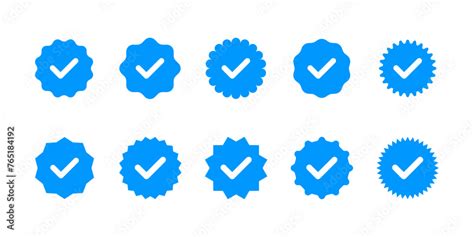 Badge Check Icon Verified Badge Profile Set Approved Icon Profile