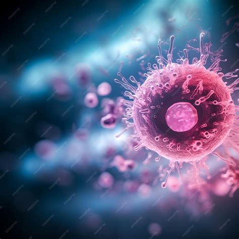 premium photo electron microscope view   virus