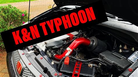 K N Typhoon Fitting To Ep Civic Type R Youtube