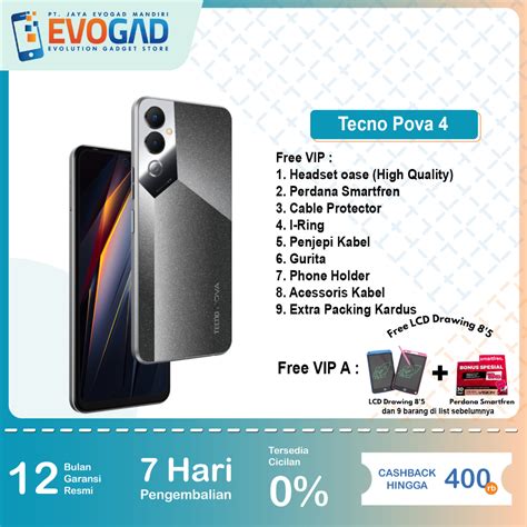 Jual Tecno Pova Gb Chipset Mediatek Helio G Garansi Resmoi