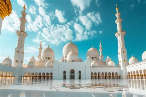 Premium Photo Sheikh Zayed Grand Mosque In Abu Dhabi Uae Showcasing