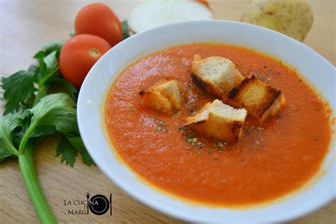 Zuppa Di Pomodoro Ricetta Con E Senza Il Bimby La Cucina Di Margi