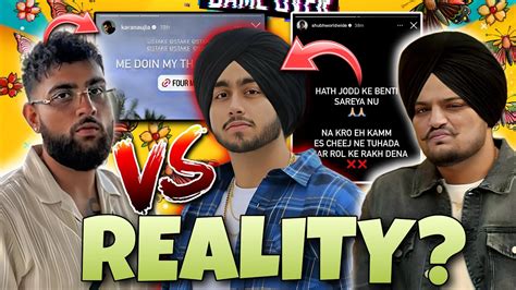 Karan Aujla Vs Shubh New Controversy Reality Youtube