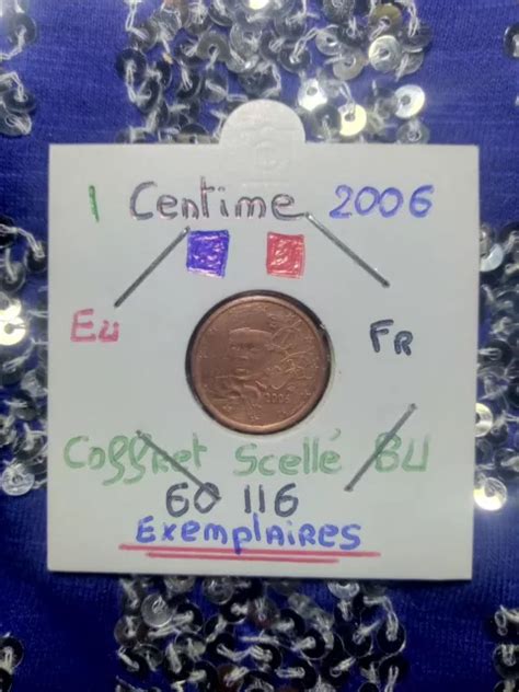 1 CENTIME 2006 France Euro Pièce De Monnaie Française Coffret Bu