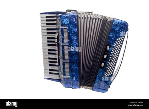 Harmonica Accordion Isolated Over White Background Stock Photo Alamy