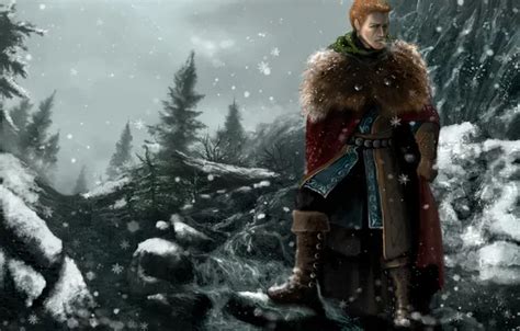 Wallpaper Snow Mountains Warrior Dragon Age Origins Alistair For