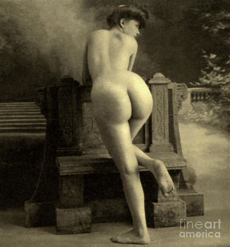 Female Nude Circa 1900 Photograph By French School Fine Art America