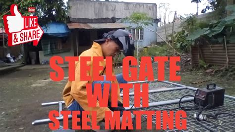 PAANO GUMAWA NG STEEL GATE YouTube