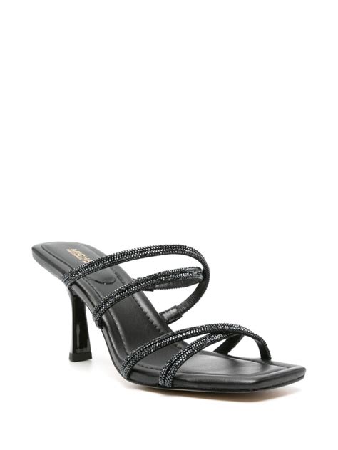 Michael Michael Kors Rhinestone Embellished Strappy Mules Black Farfetch