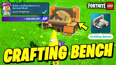 How To EASILY Build A Crafting Bench In A Survival World Fortnite