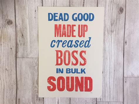 Liverpool Scouse Sayings Funny Print Letterpress Print Etsy