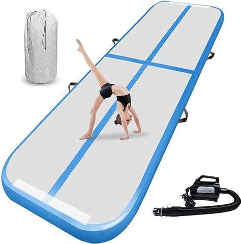 Airtrack Tapis De Gymnastique Gonflable Avec Pompe Air Lectrique