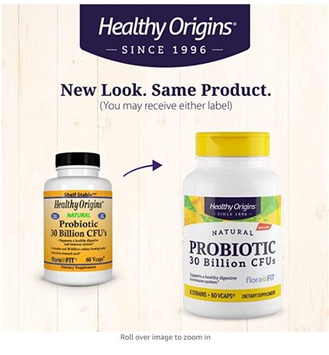 Healthy Origins Probiotic 30 Billion Cfus Shelf Stable 60 Count