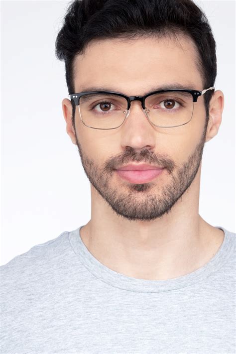 Explorer Rectangle Black Glasses For Men Eyebuydirect Canada