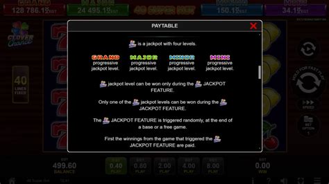 40 Super Hot Clover Chance Gratis Demo Online Cazino365