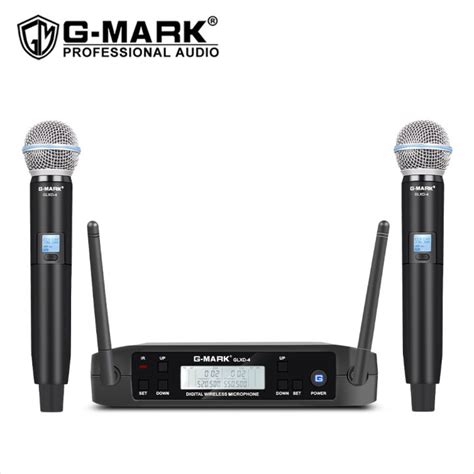 G Mark Glxd Wireless Microphone System Professional Uhf Handheld Mic