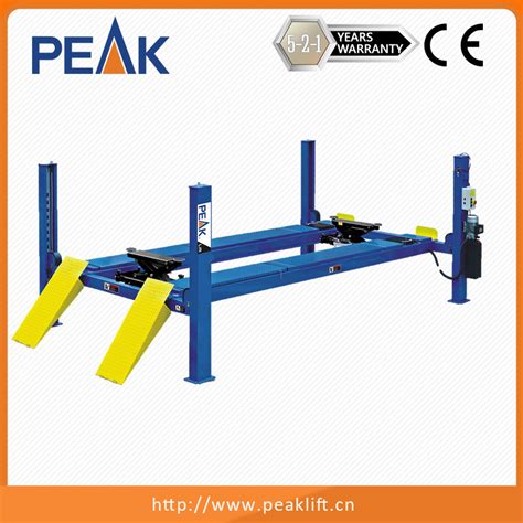 Pneumatic Single Point Lock Release Wheel Alignment Lifts Post Car