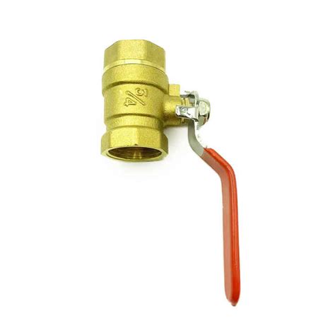 Brass Ball Valve DN20 PN25 Forged Brass Ball Valve Red Handle 1 2 Inch