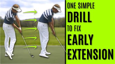 Golf One Simple Drill To Fix Early Extension Youtube