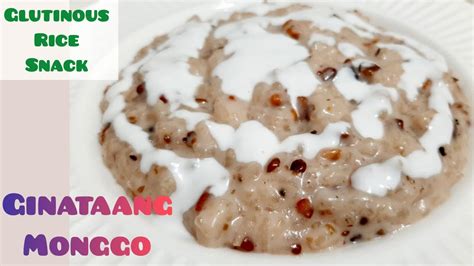 Glutinous Rice Roasted Mung Beans In Coconut Milk Filipino Ginataang