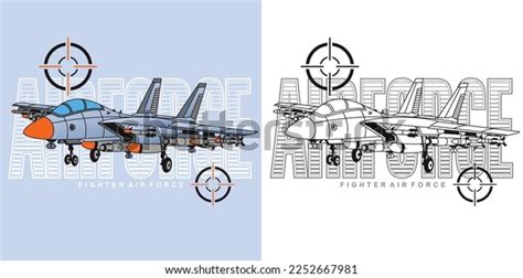 Super Fighter Jet Plane Vector Illustration Stock Vector (Royalty Free ...