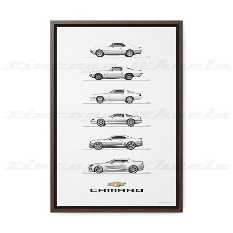 Chevrolet Camaro Collection Poster, Camaro Muscle Car Poster, Gift for ...